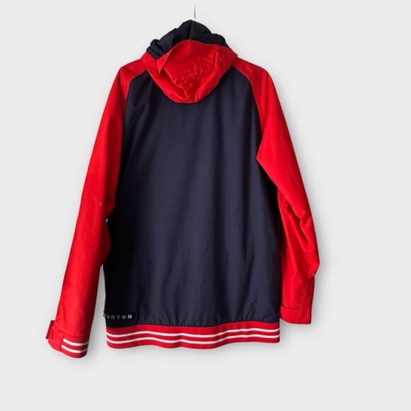 Burton Haze Red 10K Varsity Snowboard Ski Jacket Ballpoint Burner Red & Blue XL - Picture 10 of 12